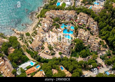 Luftblick, Club Monte de Oro, Wohnkomplex mit Schwimmbadlandschaft, Costa de la Calma, CalviaÃƒÆ’Ã¢â‚¬â„¢ÃƒÆ€ Ãƒâ’Ã†â€Ã¢â‚¬Â ÃƒÂ¢Ã¢â šÂ Stockfoto