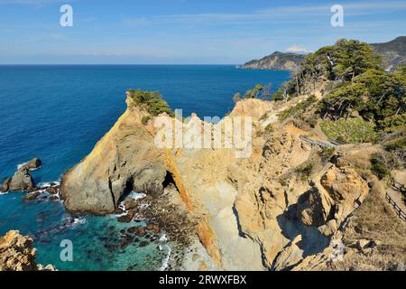 Blick von Koganezaki, Izu, Präfektur Shizuoka Stockfoto