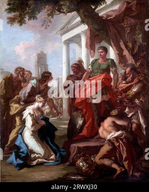 Scipio Africanus. Die Kontinenz von Scipio durch den venezianischen Maler Giovanni Antonio Pellegrini (1675-1741), Öl auf Leinwand, um 1710 Stockfoto