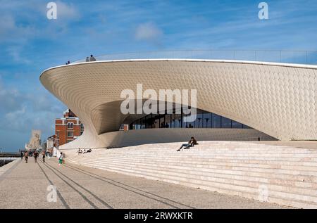 MAAT - Museum für Kunst, Architektur und Technologie - Gebäude, Belem, Lissabon, Portugal Stockfoto