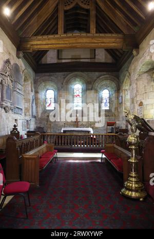 Der Chor in der St. Mary's Parish Church in Whitby, North Yorkshire, UK Stockfoto