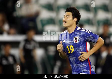 WOLFSBURG - Hiroki Sakai aus Japan während des Freundschaftsspiels zwischen Deutschland und Japan in der Volkswagen Arena am 9. September 2023 in Wolfsburg. ANP | Hollandse Hoogte | BART STOUTJESDIJK Stockfoto