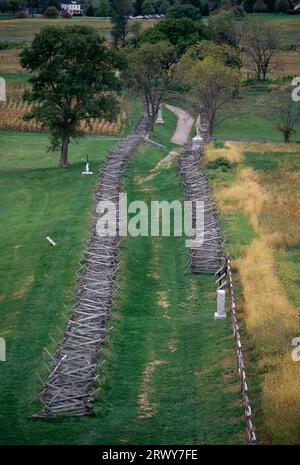 Blutige Spur, Antietam National Battlefield, Maryland Stockfoto