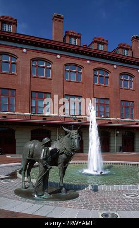 Besucherzentrum (1913 Western Maryland Railway Station), Chesapeake und Ohio Canal National Historical Park, Cumberland, Maryland Stockfoto