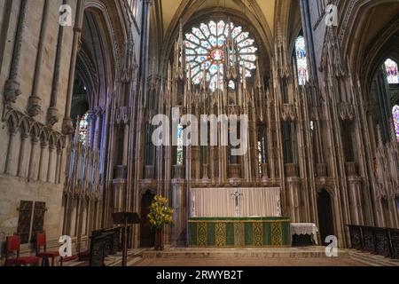 Durham, UK - 12. Juli 2023: Inneres der Kathedrale von Durham, Country Durham, England Stockfoto