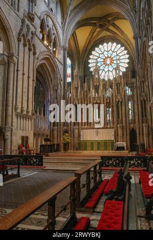 Durham, UK - 12. Juli 2023: Inneres der Kathedrale von Durham, Country Durham, England Stockfoto