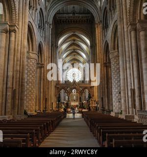 Durham, UK - 12. Juli 2023: Inneres der Kathedrale von Durham, Country Durham, England Stockfoto