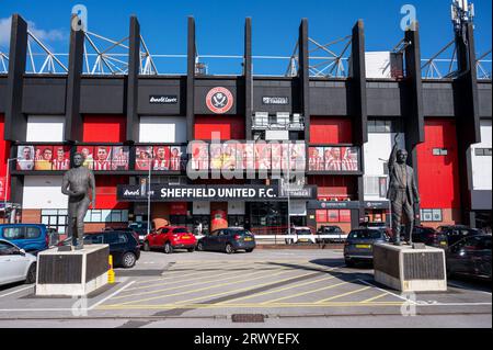 Sheffield, South Yorkshire, Vereinigtes Königreich. 09.21.2023 Bramall Lane Stadium Heimstadion des Sheffield United Football Club. September 2023. Stockfoto