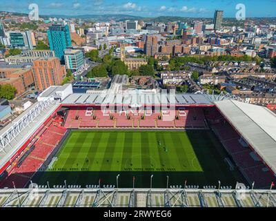 Sheffield, South Yorkshire, Vereinigtes Königreich. 09.21.2023 Bramall Lane Stadium Heimstadion des Sheffield United Football Club. September 2023. Stockfoto