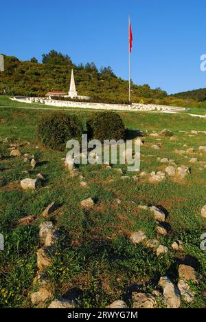 Soğanlıdere Märtyrerfriedhof, Canakkale, Türkiye Stockfoto