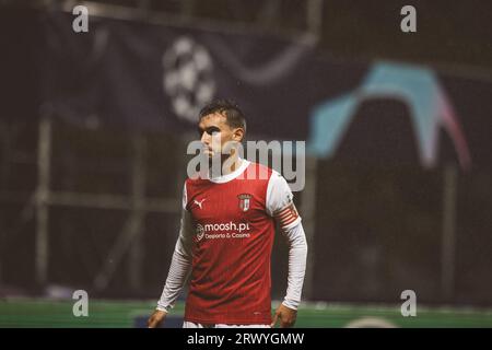 Ricardo Horta während des Spiels der UEFA Champions League 2023/24 zwischen dem SC Braga und dem SSC Napoli im Estadio Municipal de Braga, Braga, Portugal. (Maciej Rogow Stockfoto