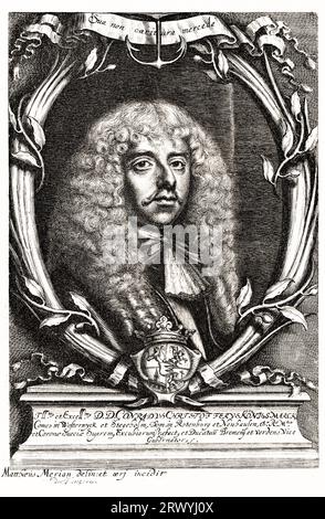 Conrad oder Kurt Christoph von Königsmarck (1634–1673) Niederländisch-schwedischer Militärführer. Stockfoto