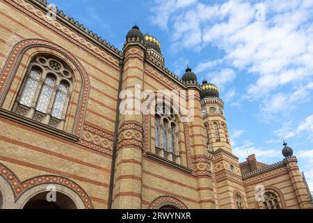 Die Dohany Street Synagoge im jüdischen Viertel Erzsebetvaros, Bezirk VII in Budapest, Ungarn Stockfoto