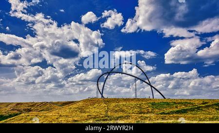 Horizont-Observatorium auf dem Vorrat Hoheward in Herten, HDR, Deutschland, Nordrhein-Westfalen, Ruhrgebiet, Herten Stockfoto