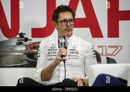 Japan. 22.09.2023. , SHOVLIN Andrew, technischer Direktor des Mercedes AMG F1 Teams, Portrait-Pressekonferenz während des Grand Prix von Lenovo in Japan 2023, 16. Runde der Formel-1-Weltmeisterschaft 2023 vom 22. Bis 24. September 2023 auf dem Suzuka International Racing Course in Suzuka. Credit:Independent Photo Agency/Alamy Live News Stockfoto