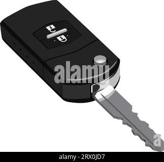 Vektorillustration des Autoschlüssels. Stock Vektor