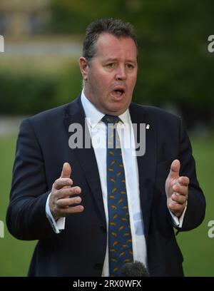 London, England, Großbritannien. September 2023. Umweltminister MARK SPENCER wird in Westminster befragt. (Bild: © Thomas Krych/ZUMA Press Wire) NUR REDAKTIONELLE VERWENDUNG! Nicht für kommerzielle ZWECKE! Stockfoto