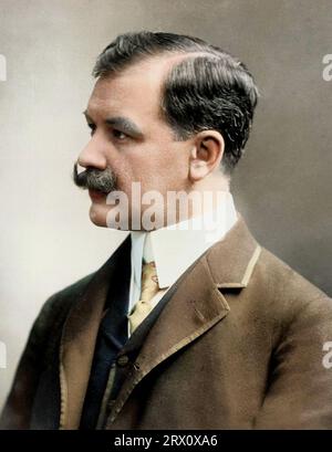 Porträt von Franz Lehar (1870–1948) - österreichischer Komponist. Spätere Färbung Stockfoto