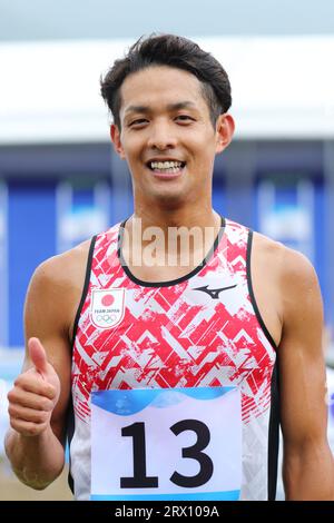 Hangzhou, China. September 2023. Kaoru Shinoki (JPN) Modern Pentathlon : Halbfinale der Männer im Fuyang Yinhu Sports Centre während der China Hangzhou Asian Games 2022 in Hangzhou, China. Quelle: Naoki Nishimura/AFLO SPORT/Alamy Live News Stockfoto