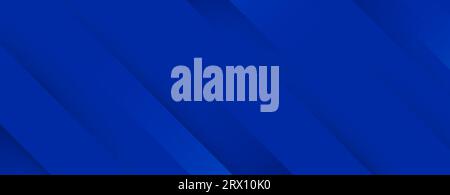 Abstrakter Hintergrund mit Papierschicht auf dunkelblauem Hintergrund. Abbildung horizontales Hintergrundbanner der Vorlage. Stock Vektor