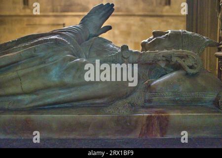 Das Marmorbild der Kathedrale von Chichester stammt von Richard Durnford Bishop Stockfoto