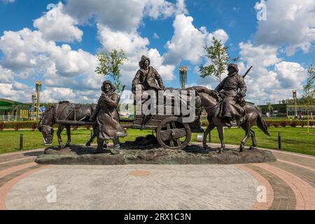 Moskau, Russland - 8. Juli 2023. Park Patriot in Kubinka, Gedenkstätte für chinesische Soldaten, Region Moskau, Militärmuseum Stockfoto