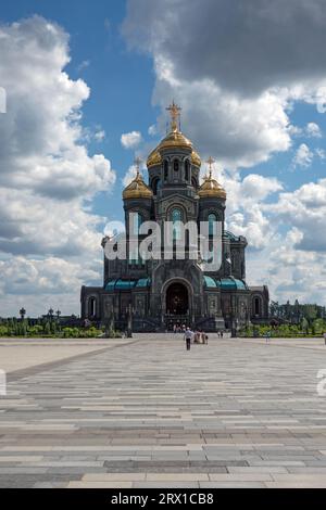 Kirche der Auferstehung im Patriot-Park, Haupttempel der Streitkräfte Russlands, Region Moskau Stockfoto