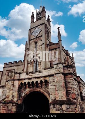 Nahaufnahme des East Gate in Warwick. England. Stockfoto