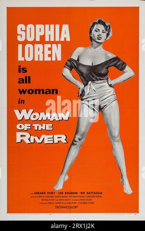 THE RIVER GIRL (1955) – Originaltitel: LA DONNA DEL FIUME – Regie: MARIO SOLDATI. Porträt: PONTI-DE LAURENTIIS CINEMATOGRAFICA / Album Stockfoto