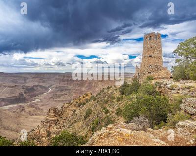 Hopi Tower A The Grand Canyon Rim, Arizona, USA Stockfoto