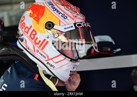 Suzuka, Japon. September 2023. VERSTAPPEN Max (Ned), Red Bull Racing RB19, Portrait während des Formel 1 Lenovo Grand Prix 2023, 16. Runde der Formel 1-Weltmeisterschaft 2023 vom 22. Bis 24. September 2023 auf dem Suzuka International Racing Course, in Suzuka - Foto DPPI Credit: DPPI Media/Alamy Live News Stockfoto