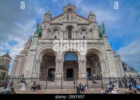 Basilica Sacre-Coeur de Motmartre, Paris, Frankreich Stockfoto