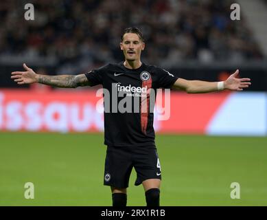 Frankfurt, Deutschland. September 2023. Robin. Koch. Fotografiert beim Fußball Conference League Spiel Eintracht Frankfurt gegen den FC Aberdeen am 21.9.2023 in Frankfurt. Quelle: dpa/Alamy Live News Stockfoto