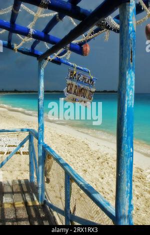 Strandbar PLAYA CHIRINGUITO, Cayo Largo Kuba Stockfoto