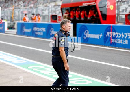 Suzuka, Japon. September 2023. HORNER Christian (gbr), Teamchef von Red Bull Racing, Portrait während des Formel 1 Lenovo Grand Prix 2023, 16. Runde der Formel-1-Weltmeisterschaft 2023 vom 22. Bis 24. September 2023 auf dem Suzuka International Racing Course, in Suzuka - Foto DPPI Credit: DPPI Media/Alamy Live News Stockfoto
