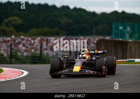 Suzuka, Japon. September 2023. 01 VERSTAPPEN Max (nld), Red Bull Racing RB19, Action während des Formel 1 Lenovo Grand Prix 2023, 16. Runde der Formel 1-Weltmeisterschaft 2023 vom 22. Bis 24. September 2023 auf dem Suzuka International Racing Course in Suzuka - Foto DPPI Credit: DPPI Media/Alamy Live News Stockfoto