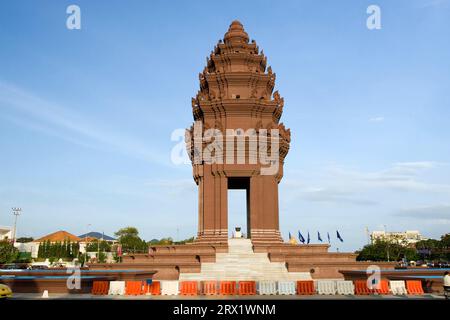 Unabhängigkeitsdenkmal (Vimean Ekareach) in Phnom Penh, Kambodscha Stockfoto