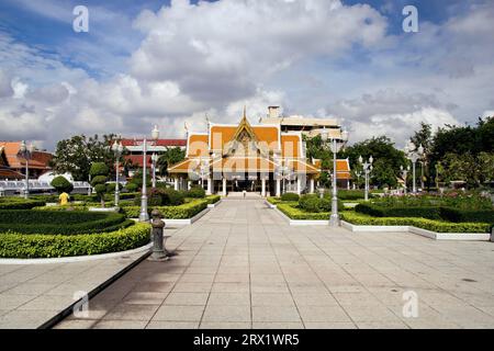 Wat Ratchanatdaram Garden in Bangkok, Thailand Stockfoto