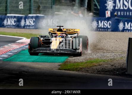 Suzuka, Japon. September 2023. 81 PIASTRI Oscar (aus), McLaren F1 Team MCL60, Action beim Großen Preis von Lenovo 2023 in der Formel 1, 16. Runde der Formel-1-Weltmeisterschaft 2023 vom 22. Bis 24. September 2023 auf dem Suzuka International Racing Course in Suzuka - Foto DPPI Credit: DPPI Media/Alamy Live News Stockfoto