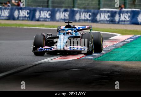 Suzuka, Japon. September 2023. 31 OCON Esteban (fra), Alpine F1 Team A523, Action während des Formel 1 Lenovo Grand Prix 2023, 16. Runde der Formel-1-Weltmeisterschaft 2023 vom 22. Bis 24. September 2023 auf dem Suzuka International Racing Course in Suzuka - Foto DPPI Credit: DPPI Media/Alamy Live News Stockfoto