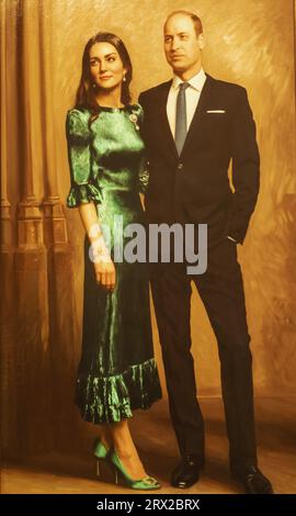 England, London, National Portrait Gallery, History Makers Now Space, Portrait of HRH Catherine, Princess of Wales und HRH William, Prince of Wales Stockfoto