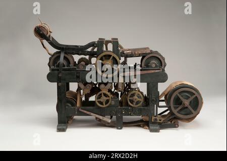 Patentmodell. Kupferplattendruckmaschine Neale, Patent-Nr. 12213. GA*89797.012213. Stockfoto