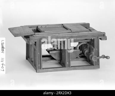 Patentmodell. Flachbettzylinderdruckmaschine, Warwick, Patent-Nr. 111407. GA*89797.111407. Stockfoto