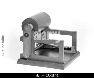 Patentmodell. Flachbettzylinderdruckmaschine, Hawkins, Patent-Nr. 221459. GA*89797.221459. Stockfoto