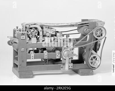 Patentmodell. Kupferplattenpresse, Neale, Patent-Nr. 245970, von 4' x 5' bwn. GA*89797.245970. Stockfoto