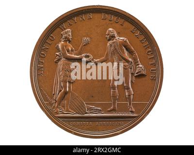 Medaille, Anthony Wayne am Stone Point, 1779, Vorderseite. NU*275799.0167. Stockfoto