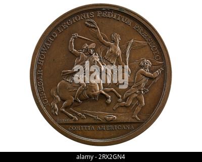 Medal, John Eager Howard at the Cowpens, 1781, Vorderseite. NU*270447.0002. Stockfoto