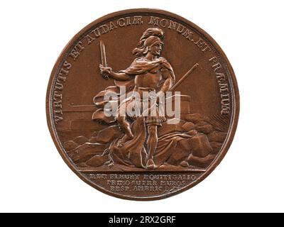 Medaille, Francois Louis Teissedre de Fleury am Stony Point, 1779, Vorderseite. NU*275799.0071. Stockfoto