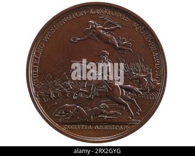 Medaille, William Washington im Cowpens, 1781, Vorderseite. NU*316506.0004. Stockfoto