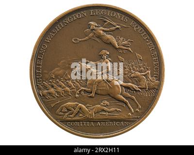 Medaille, William Washington im Cowpens, 1781, Vorderseite. NU*76.23.13. Stockfoto